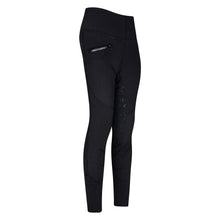 Charger l&#39;image dans la galerie, Legging équitation enfant de 3 à 16 ans Easy Rider Dietse full grip noir
