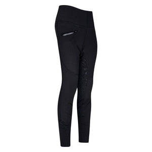 Legging équitation enfant de 3 à 16 ans Easy Rider Dietse full grip noir