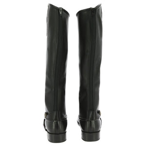 Mini-chaps d'équitation en cuir synthétique pour enfants et adultes Norton Strass noires