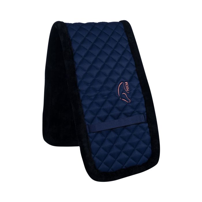 Pad pour surfaix poneys et chevaux HKM marine et rosegold