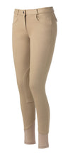 Charger l&#39;image dans la galerie, Pantalon d&#39;équitation mixte avec basanes en tissu Equithème Pro beige
