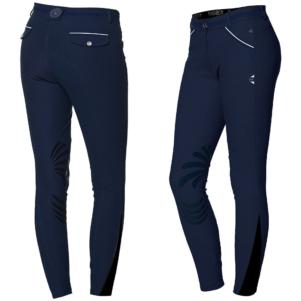 Pantalon quitation fille Flags and Cup Arola En Selle Prunelle