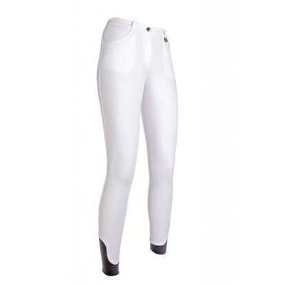 Pantalon d'équitation pour enfant HKM Kate Full Grip blanc