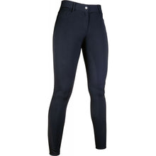 Charger l&#39;image dans la galerie, Pantalon d&#39;équitation avec fond intégral en silicone pour enfants et adolescents HKM Sunshine Full Grip noir
