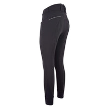 Charger l&#39;image dans la galerie, Pantalon équitation filles de 10 à 16 ans Easy Rider Sera full grip taille haute anthracite
