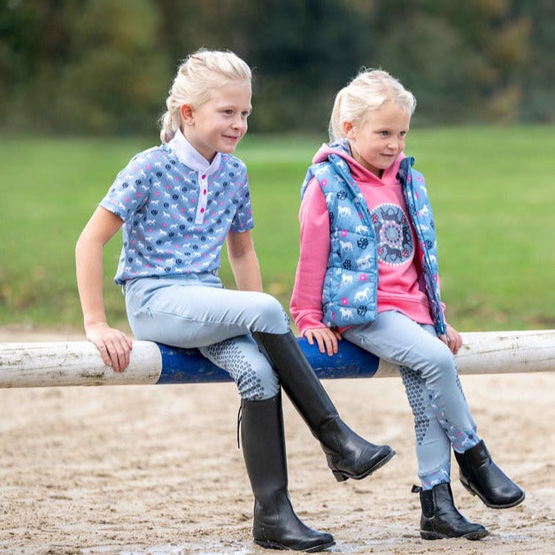 Polo de concours pour petites cavailères de 3 à 14 ans HKM Bria