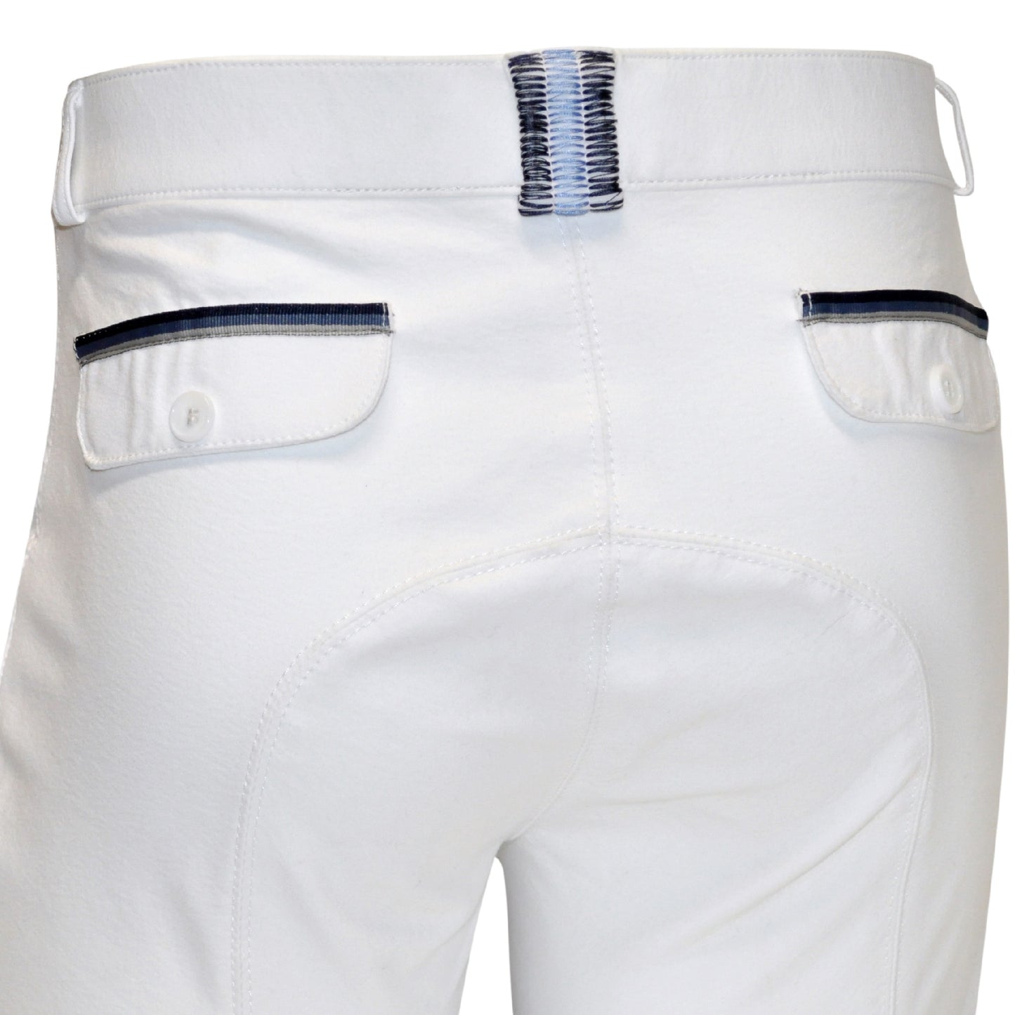 Pantalon d'équitation garçon de 8 à 16 ans Flags&Cup Preto blanc