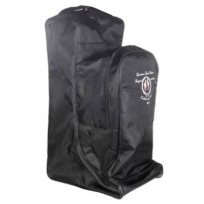 Sac de transport pour bottes et casque d'équitation HKM noir