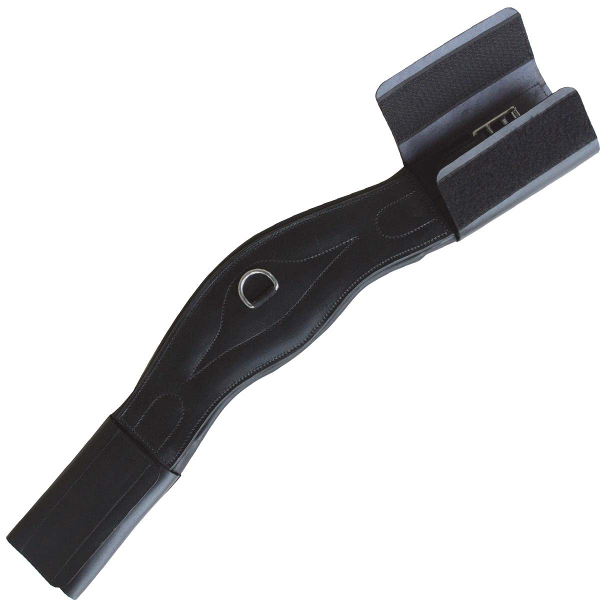 Sangle de dressage courte anatomique pour poneys et chevaux Canter noir