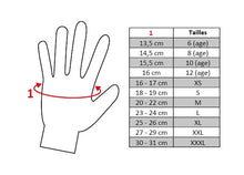 Charger l&#39;image dans la galerie, Guide des tailles pour les gants d&#39;équitation HKM
