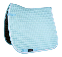 Charger l&#39;image dans la galerie, Tapis de selle pour shetlands, poneys et chevaux HKM Charly bleu ciel
