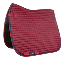 Charger l&#39;image dans la galerie, Tapis de selle pour poneys et chevaux HKM Charly bordeaux
