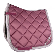 Charger l&#39;image dans la galerie, Tapis de selle pour poneys et chevaux HKM Golden Gate vieux rose
