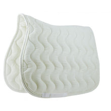 Charger l&#39;image dans la galerie, Tapis de selle pour shetlands, poneys et chevaux Equithème Polyfun blanc
