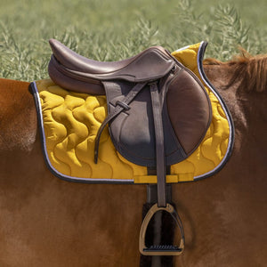 Tapis de selle pour shetlands, poneys et chevaux Equithème Polyfun jaune