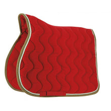 Charger l&#39;image dans la galerie, Tapis de selle pour shetlands, poneys et chevaux Equithème Polyfun rouge
