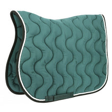Charger l&#39;image dans la galerie, Tapis de selle pour shetlands, poneys et chevaux Equithème Polyfun vert canard
