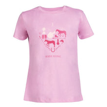 Charger l&#39;image dans la galerie, Tee-shirt à manches courtes pour enfant de 5 à 14 ans HKM Love rose
