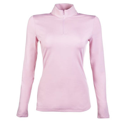 Tee-shirt technique à manches longues pour enfants et ados HKM Basic rose